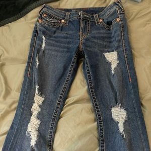 Brand New Ripped 100% Authentic True Religion Skinny Jeans